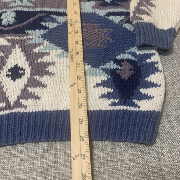 VINTAGE Hand Knitted Sweater Women's Size Medium - Susann D Knitted by Hand - Picture 8 of 10
